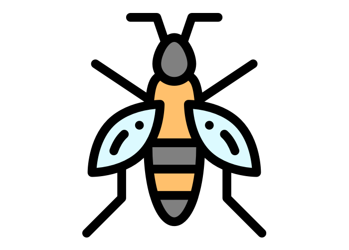 cartoon wasp from Rose Pest Solutions