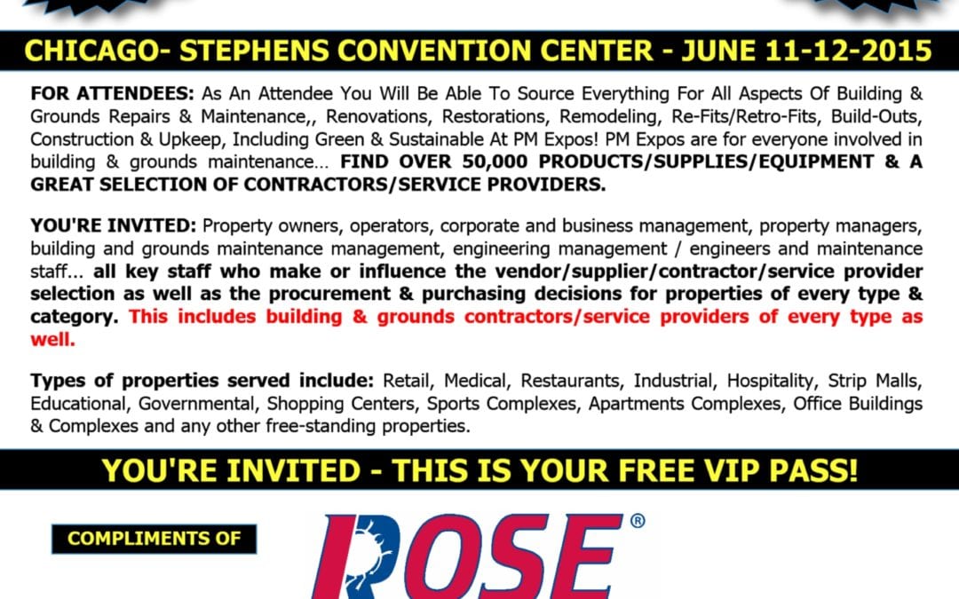 Come see us June 11-12 at the Property Maintenance Expo!
