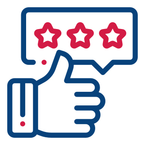 Three stars thumbs up review cartoon by Rose Pest Solutions