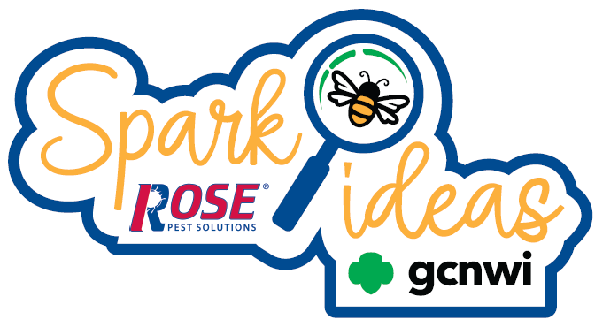 Rose Girl Scout Spark Day badge