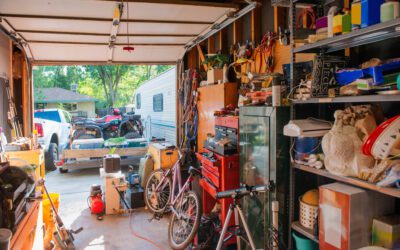 cluttered garage home