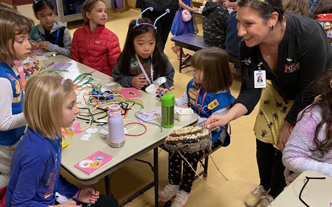 Exploring Pollinators with Girl Scouts for Spark Day