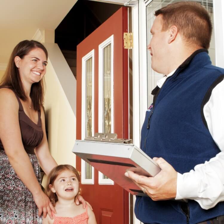 A Woman is Satisfied with Residential Pest Service in Oswego, IL