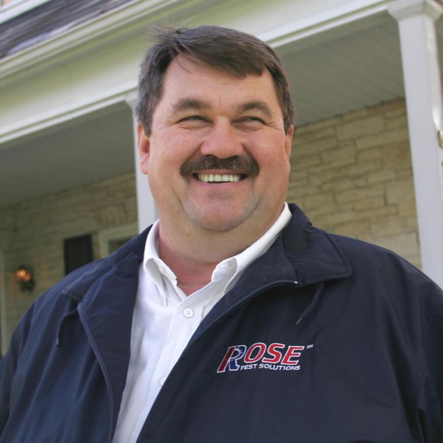 A Pest Control Technician at Rose Pest Solution Office in Northfield, IL