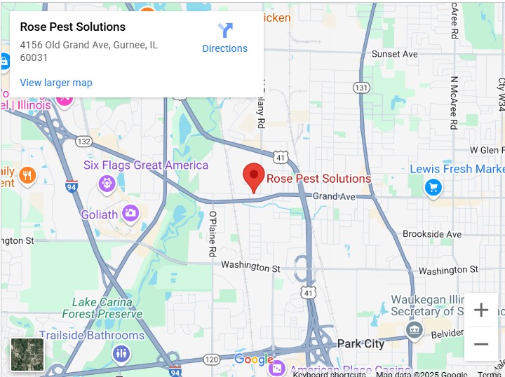 rose pest solutions gurnee location map